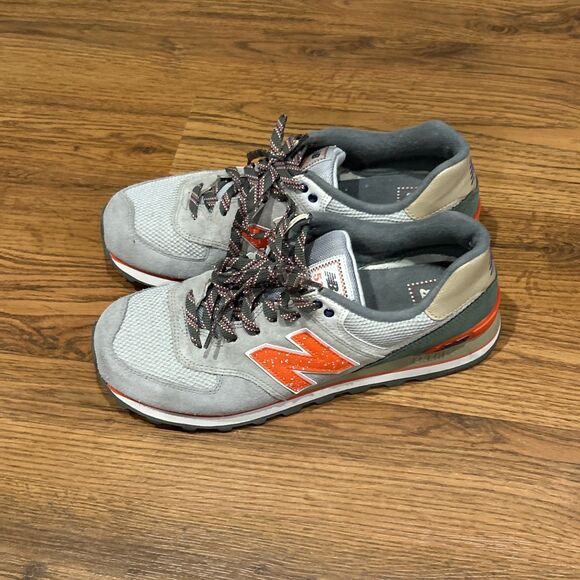 New Balance Gray and Orange Sneakers - Picture 6 of 9